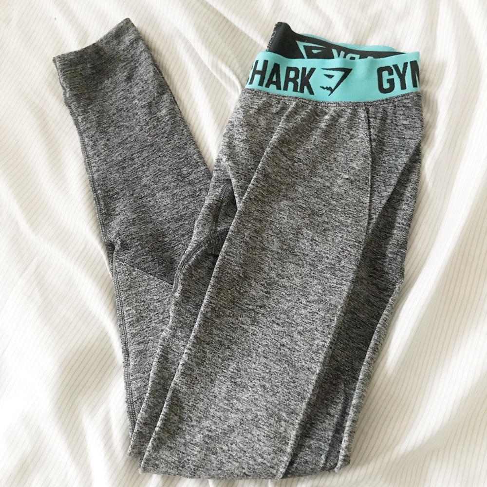 🔺SOLD🔺Gym shark Flex Leggings Gray/Blue Size